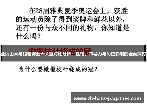 亚历山大与约老师五大关键对比分析：性格、领导力与历史影响的全面探讨